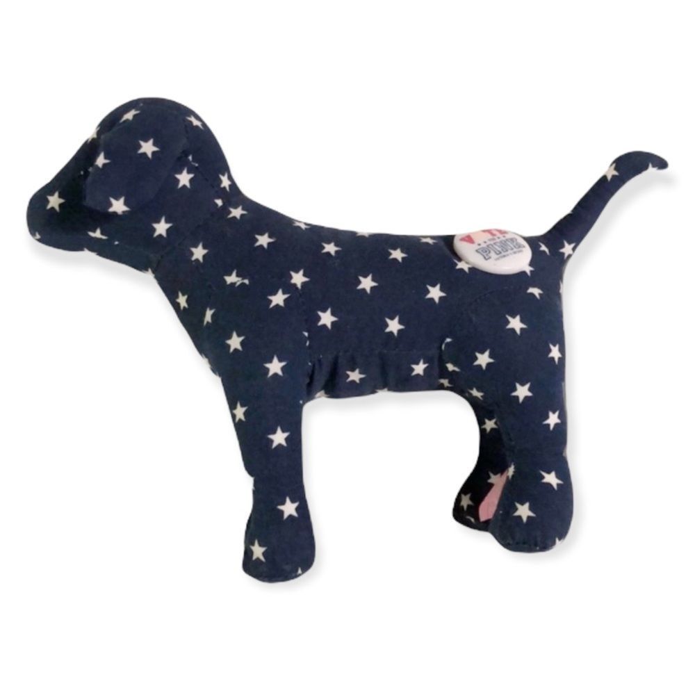 PINK Victoria's Secret Blue Dog White Stars VOTE